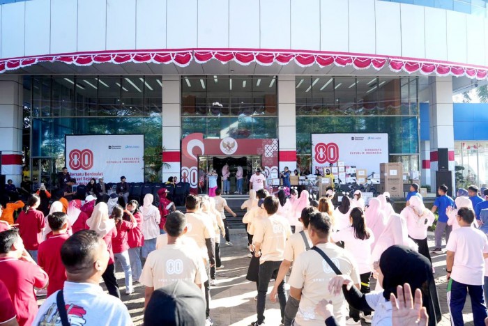 Semangat Kolaborasi Pelindo Regional 4 Makassar Warnai Peringatan Kemerdekaan HUT RI ke-80