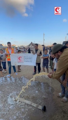 MER-C Bangun Fasilitas WASH di Kamp Al-Nuseirat, Gaza Selatan