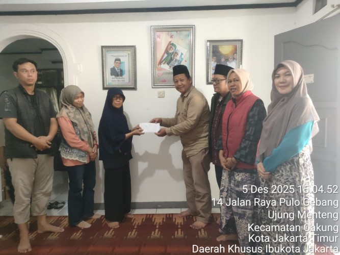 PJMI Peduli Salurkan Bantuan kepada Keluarga Almarhum Drs. H. Syaripudin Zuhri